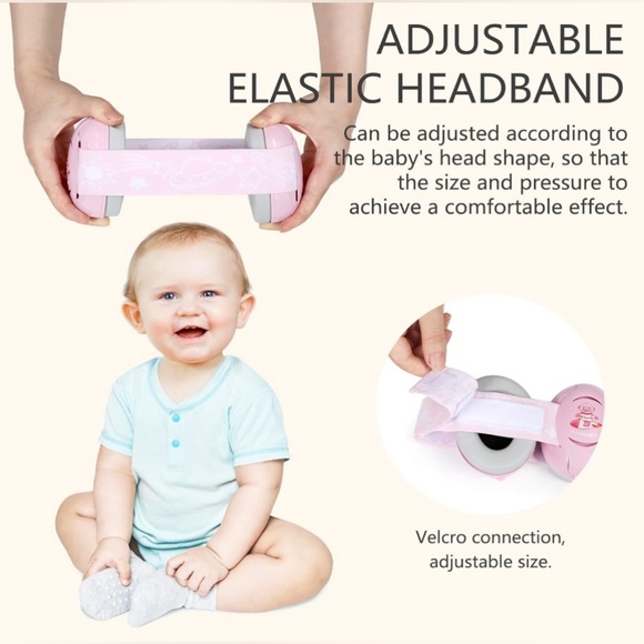 LYSIAN Pink Baby Ear Muffs Noise Cancelling Headphones Earmuffs - Picture 4 of 7